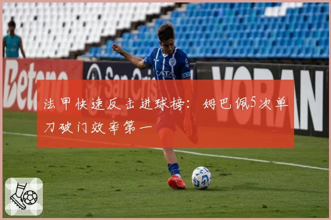 法甲快速反击进球榜：姆巴佩5次单刀破门效率第一